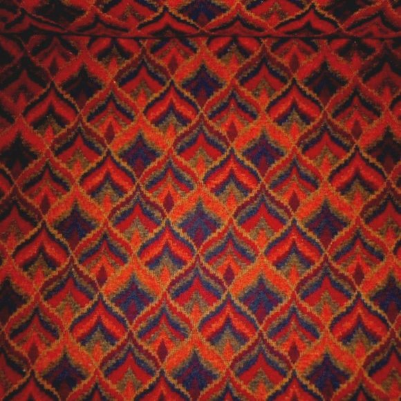 Wool Blend Pattern Blanket Boho Chic Fabric - Picture 2 of 4